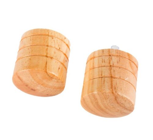 Terminal Tope De Madera Natural Coigue 19 Mm 2 Unidades