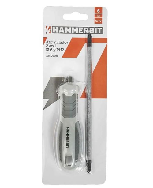 Atornillador 2 En 1 Sl6 Y Ph2 6X150Mm Hammerbit