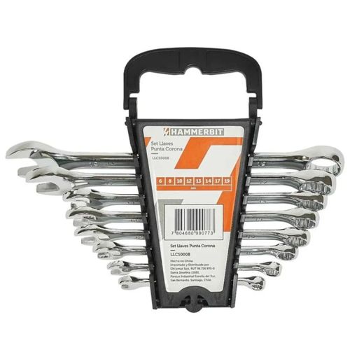 Set Llaves Punta Corona 8Pcs 6-19Mm Hammerbit
