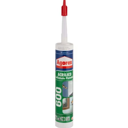 Sellador Acrilico Agorex Ft 101 Pintable Blanco 300 Ml