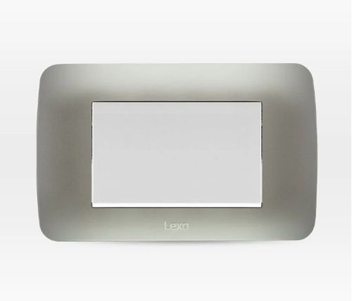 Interruptor Simple 9/24 Teclon 73 Mm 10A 250V Blanco Armado Plata
