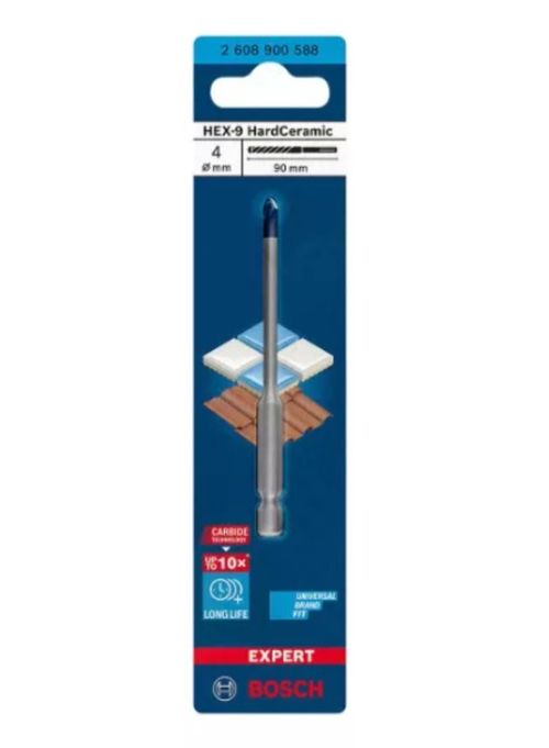 Broca Para Porcelanato Expert Hex-9 Hardceramic 4 X 90Mm Bosch