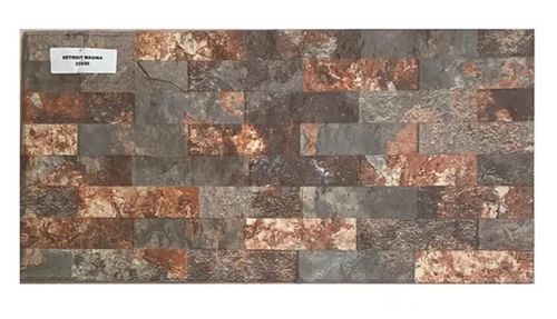 Ceramica Muro Fachaleta Quebec Magma 25X50 Cm 1.75 M2 Caja