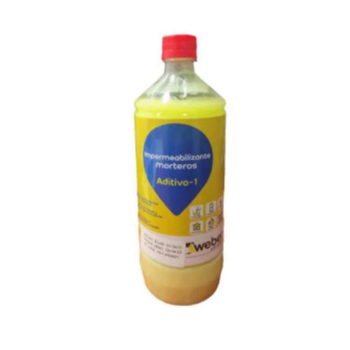 Impermeabilizante Mortero Aditivo-1 Botella 1 Lt. Weber