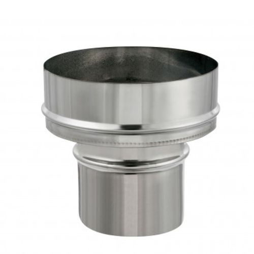 Adaptador Acero Inoxidable Estufa a Pellet 6" 80mm Amesti