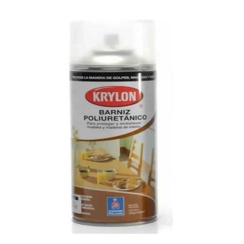 Pintura Spray Exterior Barniz Poliuretano Brillante Krylon