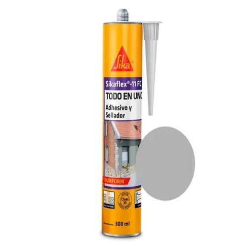 Sellador Adhesivo Poliuretano Gris 300 Ml Sikaflex 11-FC+