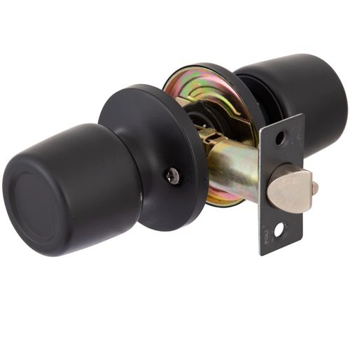 Cerradura Tubular 8000 Simple Paso Negra Poli