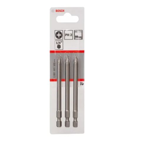 Puntas De Atornillar Ph2 - 89mm 3 unidades