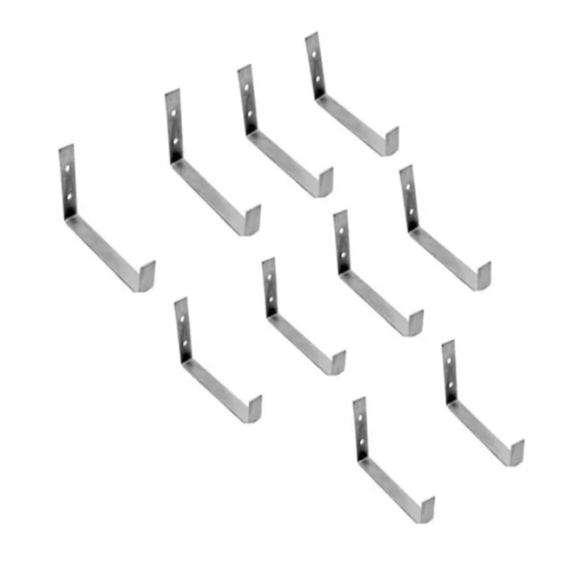 Pack 10 Ganchos Para Canal Hojalata Zinc -1-
