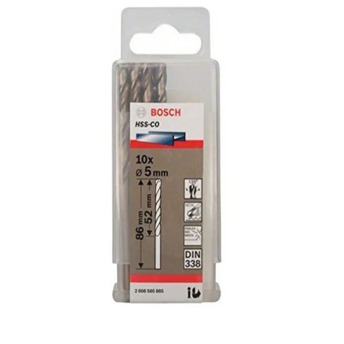 Set 10 Brocas Bosch Metal Pointteq 5.0mm Pack