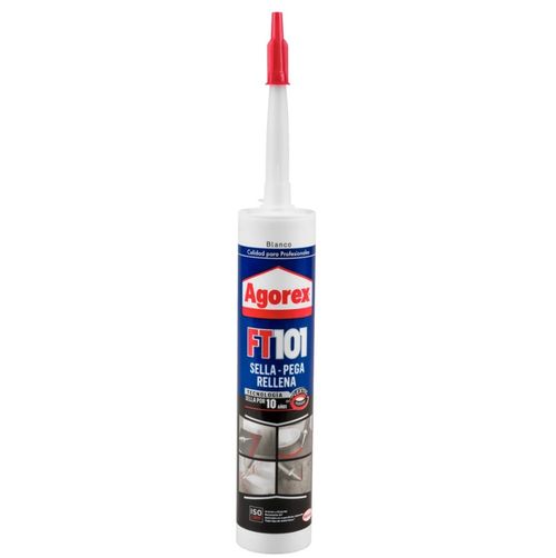Sellador Acrilico Agorex Ft 101 Pintable Blanco 300 Ml