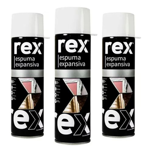 Pack 3 Espuma Expansiva de Poliuretano Sellador Aislante 500ml