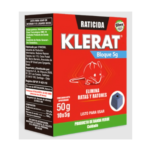 Veneno para Ratones en Bloque 50g Klerat