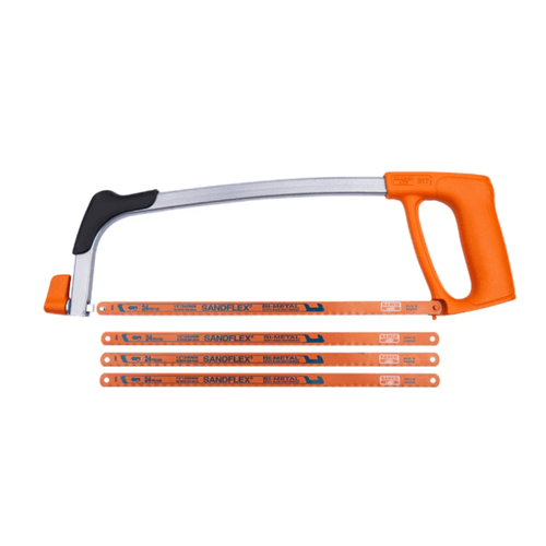 Arco de Sierra Metálico 12" Bahco con 3 Hojas Sandflex