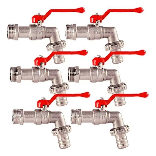 Pack de 6 Llaves Bola Jardín 1/2'' Lavadero Taumm Dimaflow