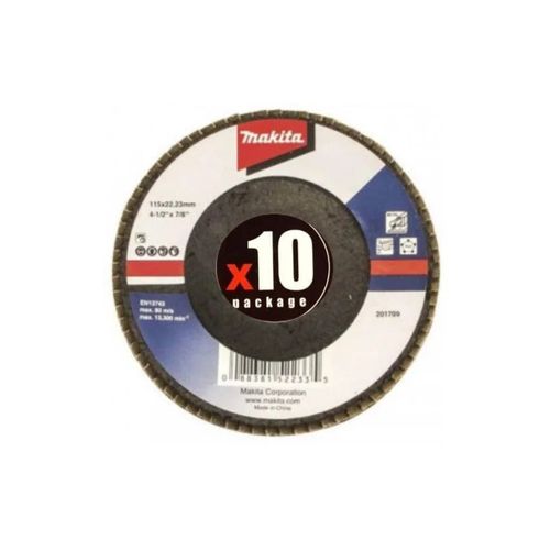 Disco Flap Eco 4½ Gr120 Makita X10