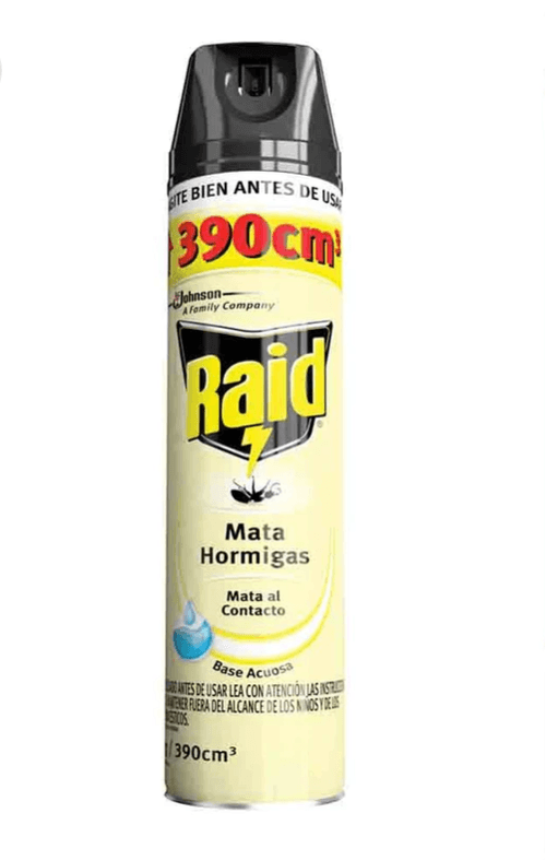 Insecticida Mata Hormigas 390cc Raid Pack 3