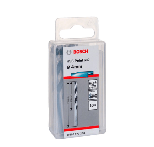 Pack 10 Brocas HSS PointTeQ 4,0mm