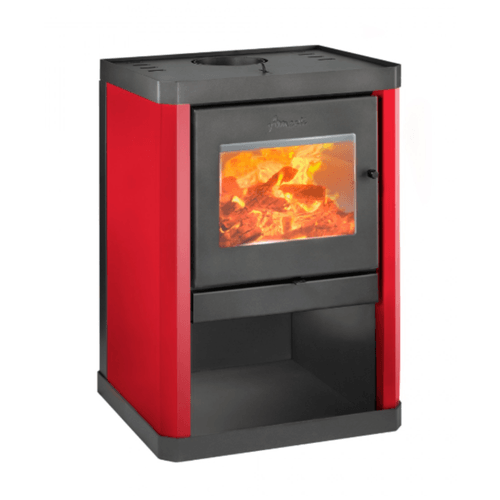 Estufa a Leña Classic 400 Rojo Italiano Amesti