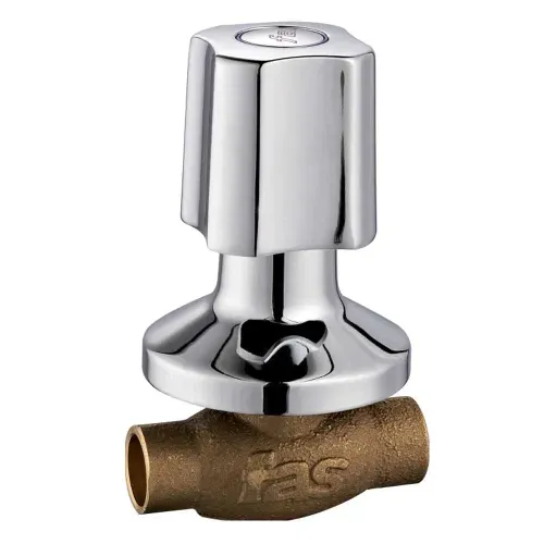 Llave de Paso Campana para Soldar Embutida 3/4" Cromo Cromolux FAS