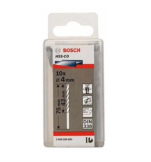 Set de 10 Brocas para Metal HSS-Co 3x33x61 Bosch