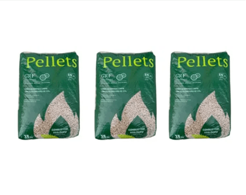Pack 3 Sacos Pellet de Madera 15 Kg GRF