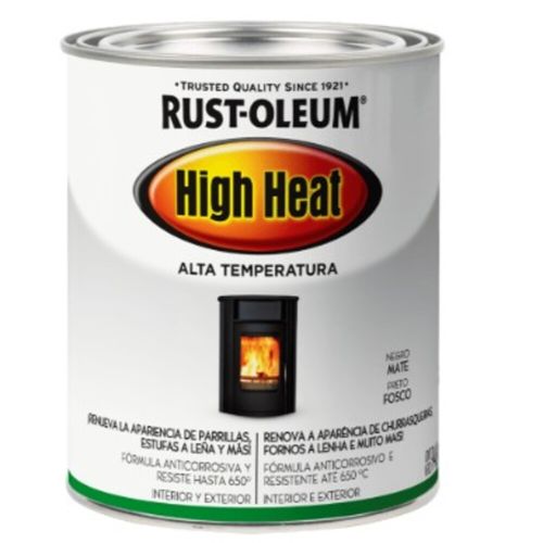 Pintura Alta Temperatura Negro Mate 946 ml High Heat Rust-Oleum