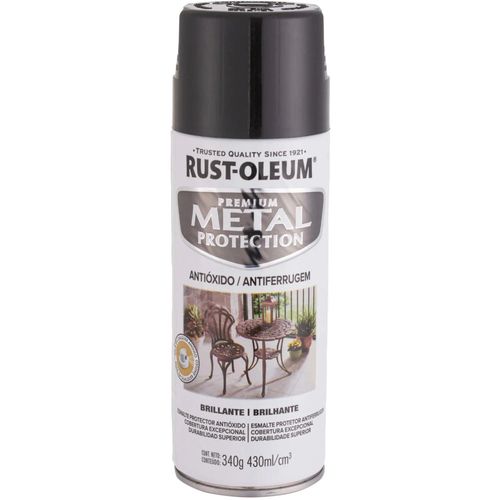 Spray Pintura Anticorrosiva Negro Brillante 340 g Rust-Oleum