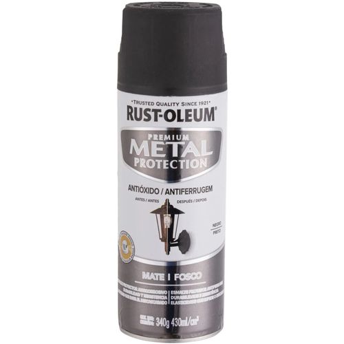 Spray Pintura Anticorrosiva Negro Mate 340 g Rust-Oleum