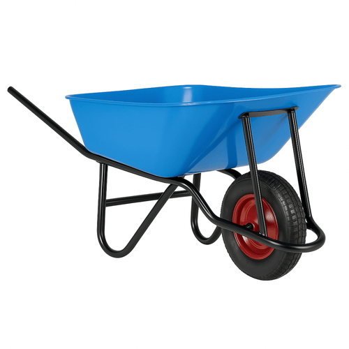 Carretilla Azul Compensada 90 Lts Rueda 350x8