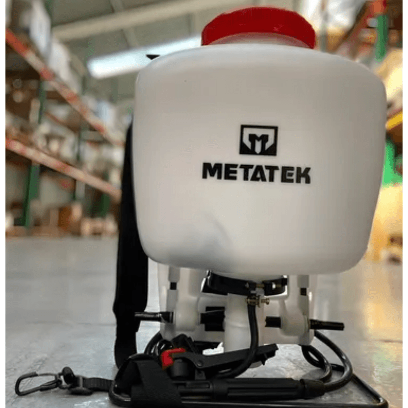 Pulverizador Manual Blanco Tipo Mochila 15 L Metatek 2