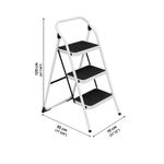 Taburete de Acero de 3 Peldanos 1.2 m Soporte 150 kg 4