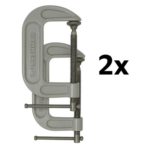 Pack x2 Prensas Tipo C 4" Hammerbit