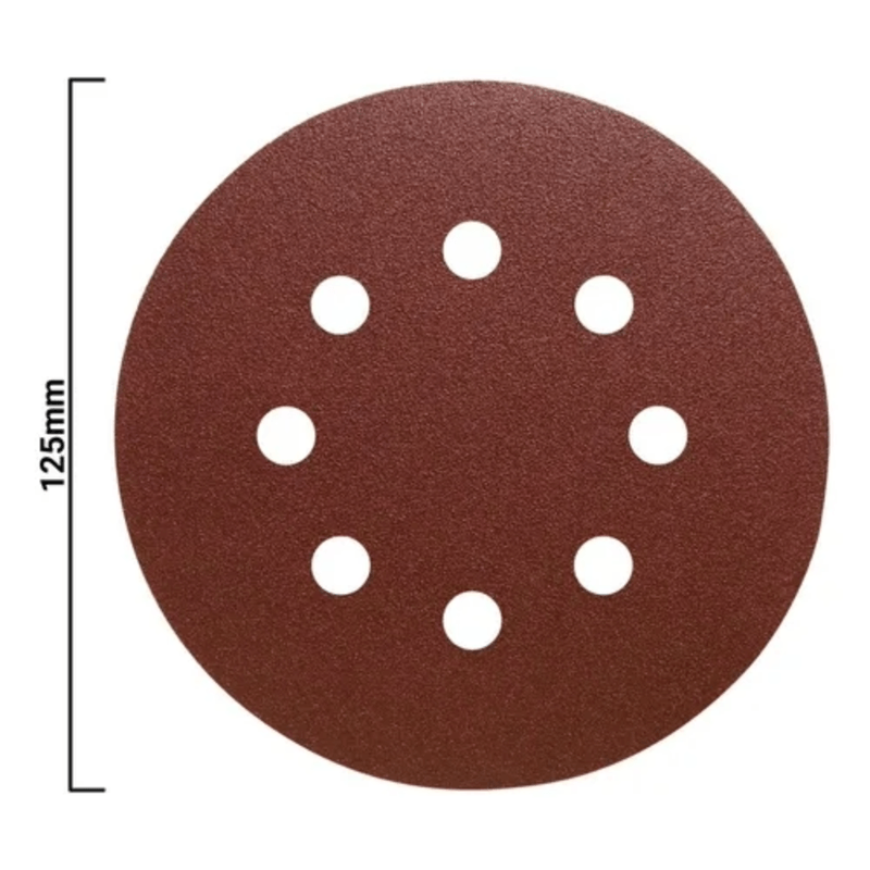 Disco de Lija con Velcro 125mm Grano 220 Pack x5 Klingspor 3