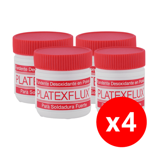 Pack 4 Fundentes de Soldadura Plata 50g Blanco Indepp