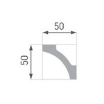 Moldura Cornisa E12 50x50mm X 2mts Caja 64 Unidades 2