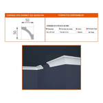 Moldura Cornisa E12 50x50mm X 2mts Caja 64 Unidades 3