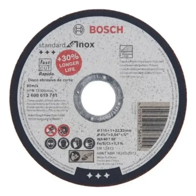 Disco Corte Inox 4 12 X1mm Standard 03169 Bosch X25 3