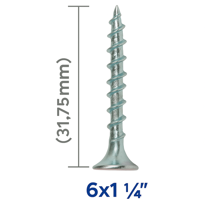 Tornillo Volcanita  Zinc 6mm X 1 14 -bolsa 5.000unid-5