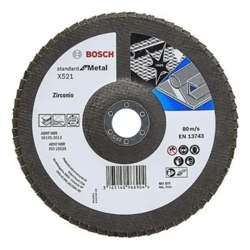 Disco Flap Eco Inox Metal 4 12 Gr40 Bosch X10 1