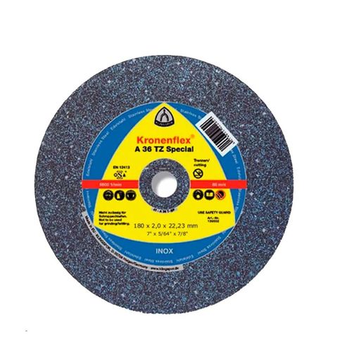 Disco de Corte 7" para Acero Inoxidable A36 TZ Special 136551 Klingspor
