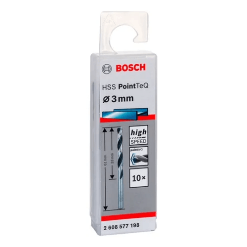 Set de 10 Brocas para Metal PointTeQ 3,0 mm Bosch