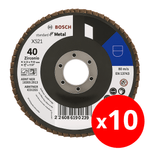 Disco Flap Eco Inox Metal 4 12 Gr40 Bosch X10 2