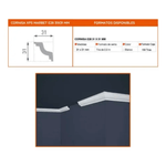 Moldura Cornisa E28 31x31mm X 2mts Caja 150 Unidades 2