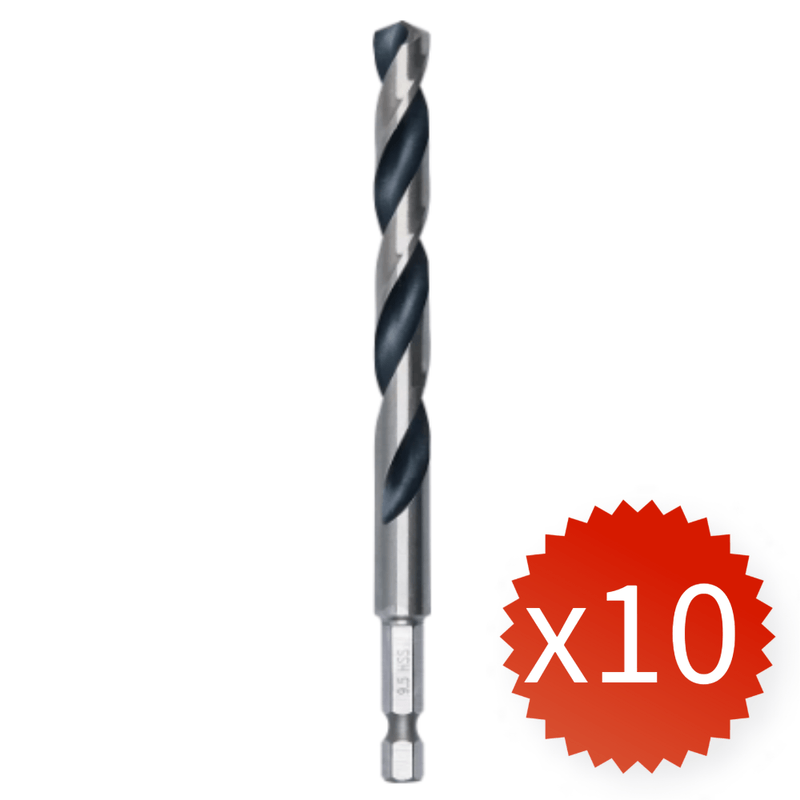 Broca Metal Pointteq 9.5mm Pack 10 Pcs 3