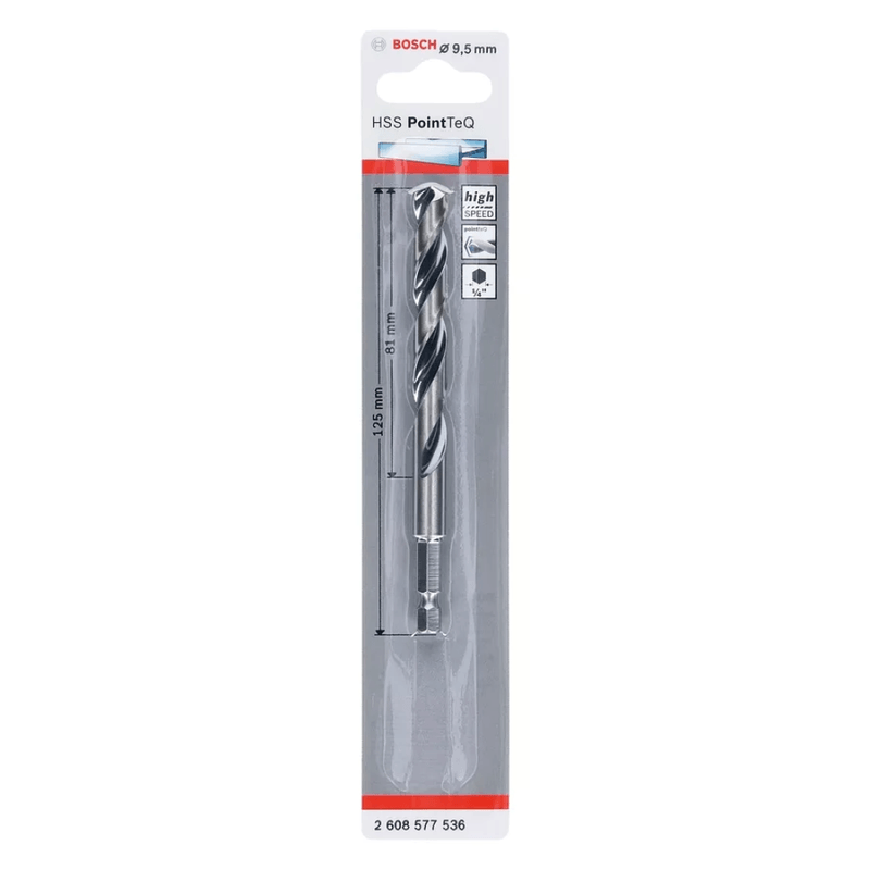Broca Metal Pointteq 9.5mm Pack 10 Pcs 2