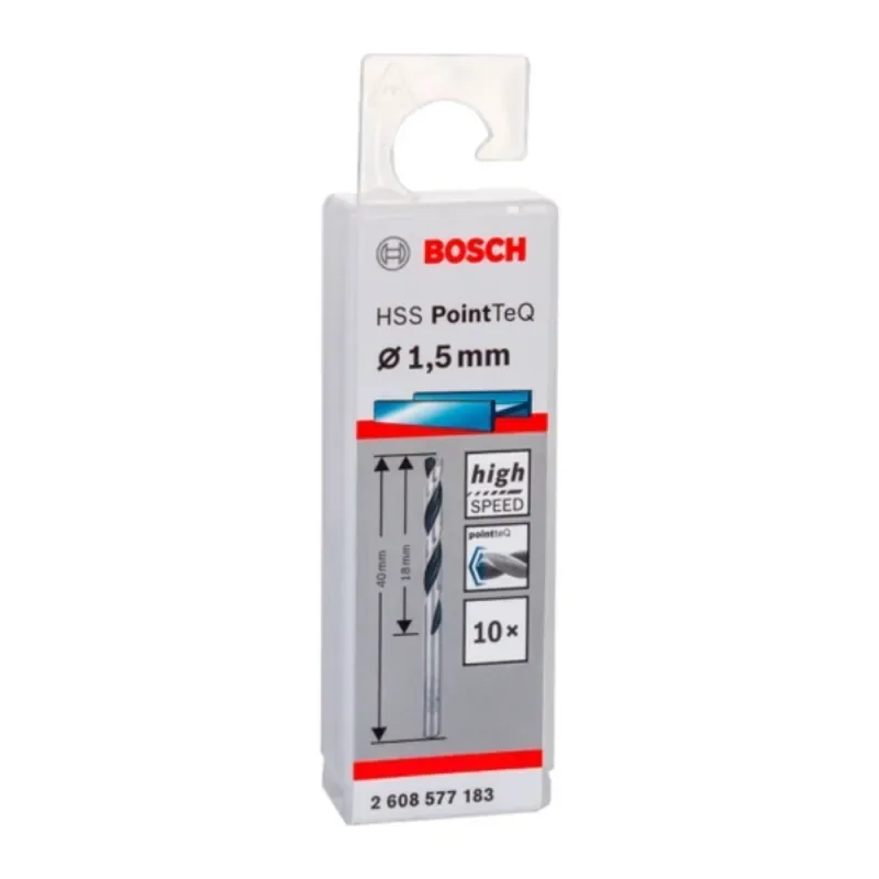 Set 10 Brocas Bosch Metal Pointteq 1.5mm 1
