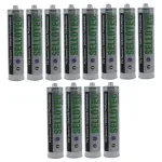 Pack 12 Sellador Poliuretano Sellotec Gris 300ml  1