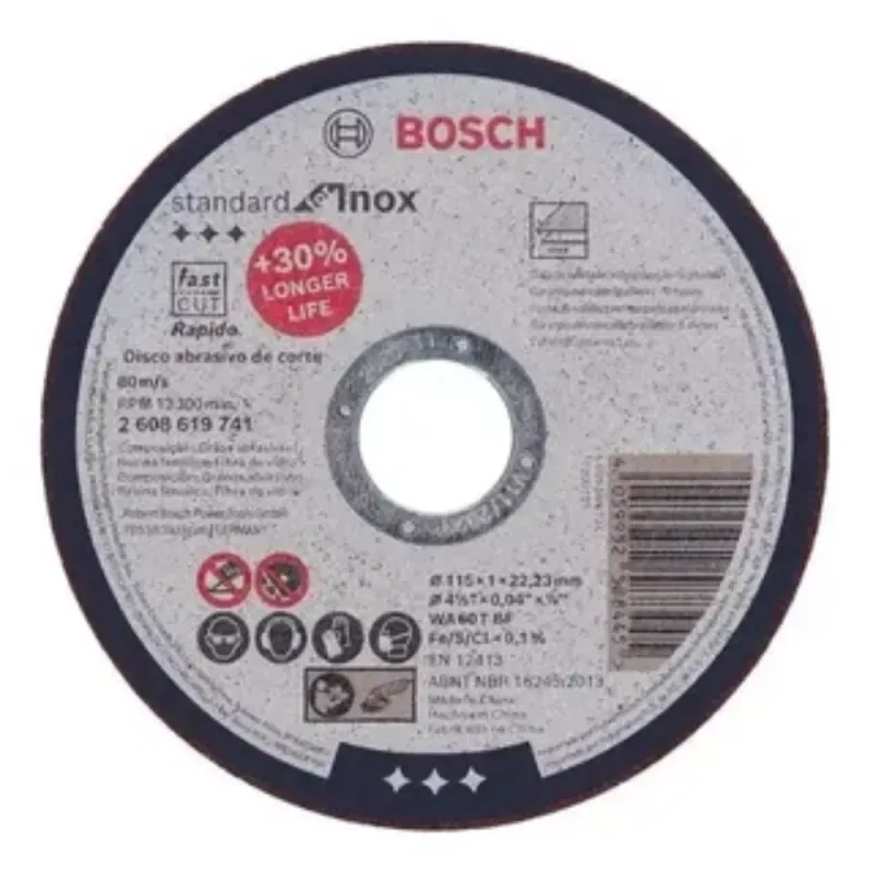 Disco Corte Inox 4 12 X1mm Standard 03169 Bosch X25 3